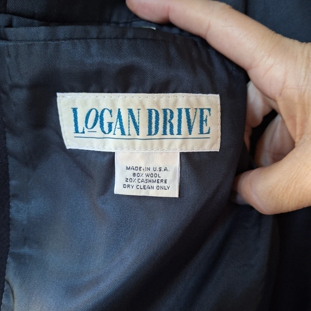 Vintage Logan Drive Mens Wool Cashmere Blend Sport Coat Size 40R